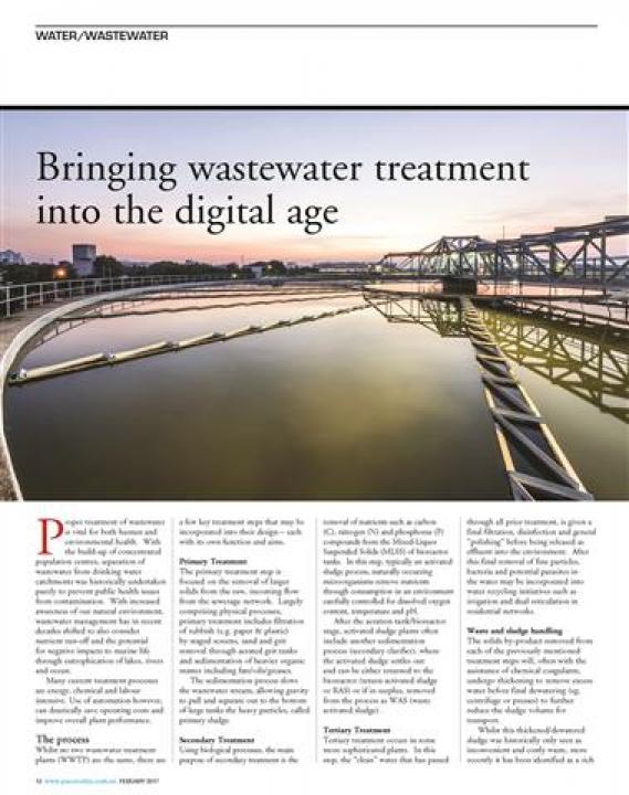 PACE (Feb 2017) - Bringing wastewater treatment into the digital age